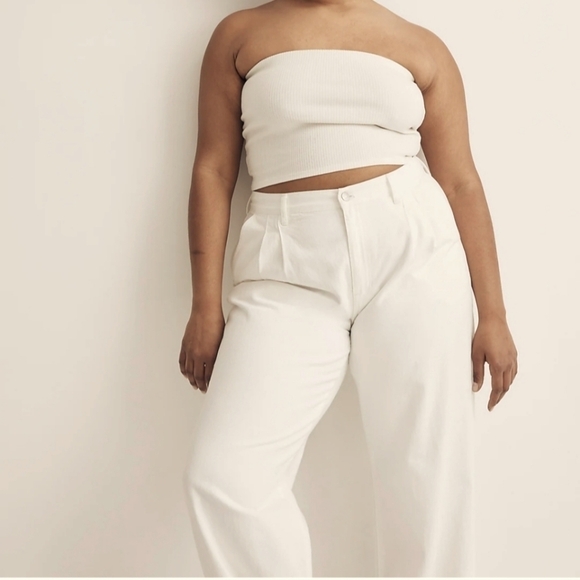 Madewell The Harlow Wide-Leg Jean in Tile White size 32 NWT NK798 - Picture 4 of 16